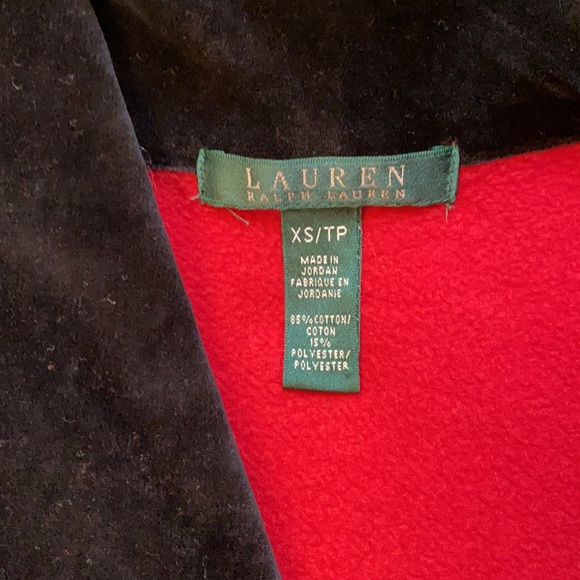 Gorgeous Red & Black Velvet Ralph Lauren Jacket - XS - Picture 2 of 8